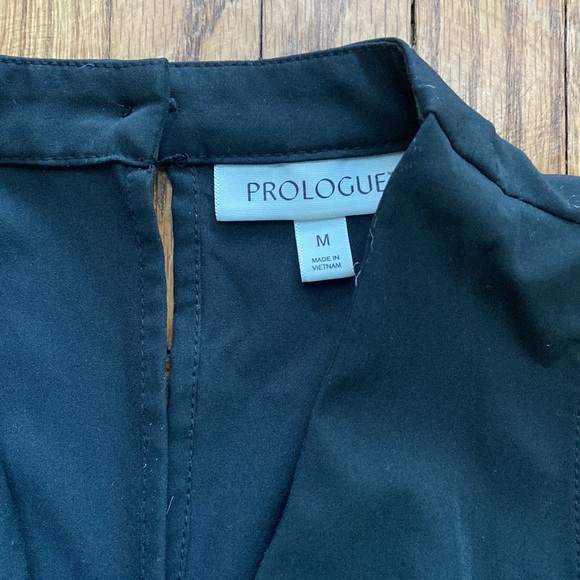 Prologue at Target V Neck Wide Leg Black Tie Waist Sleeveless Jumpsuit - Picture 4 of 4